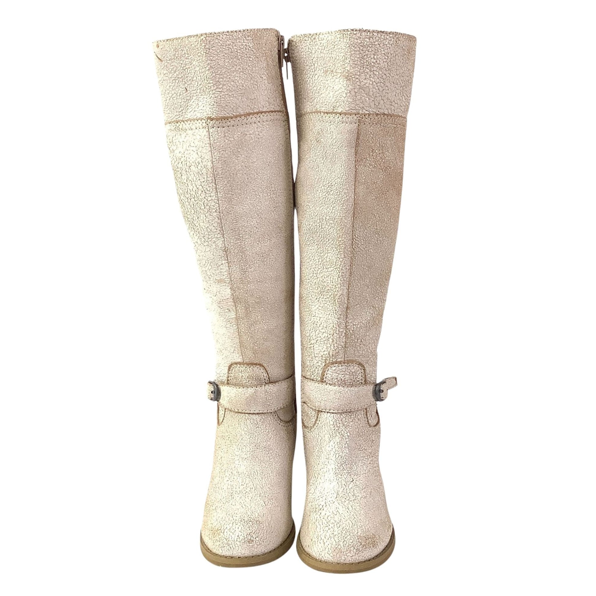 Steampunk Chunky Boots 7 / White / Y2K - Now