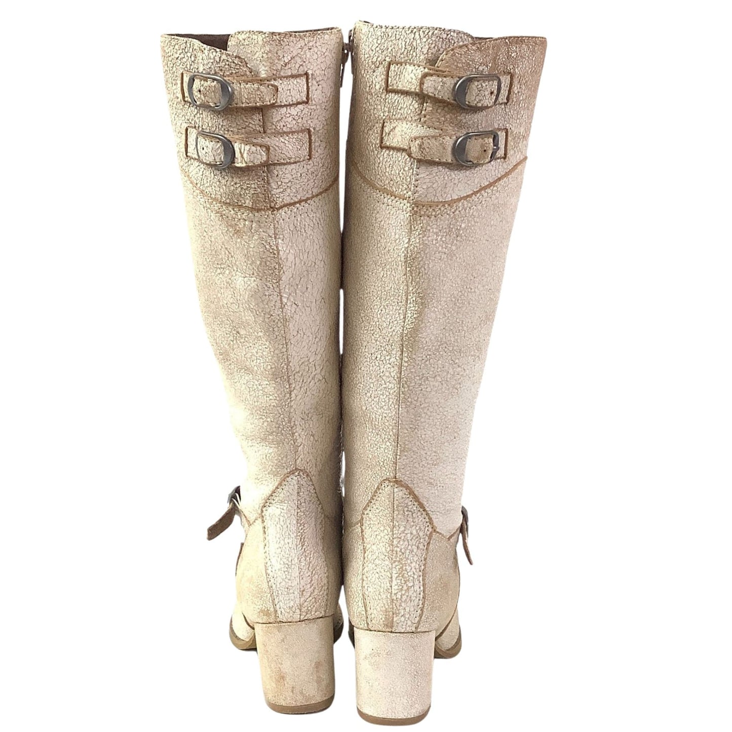 Steampunk Chunky Boots 7 / White / Y2K - Now