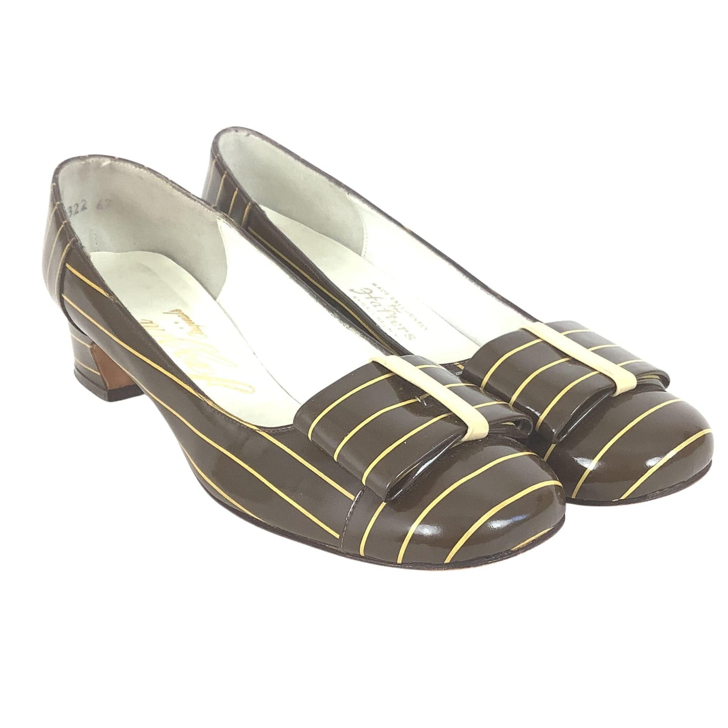 Striped 1960s Heels 8 / Multicolor / Mod