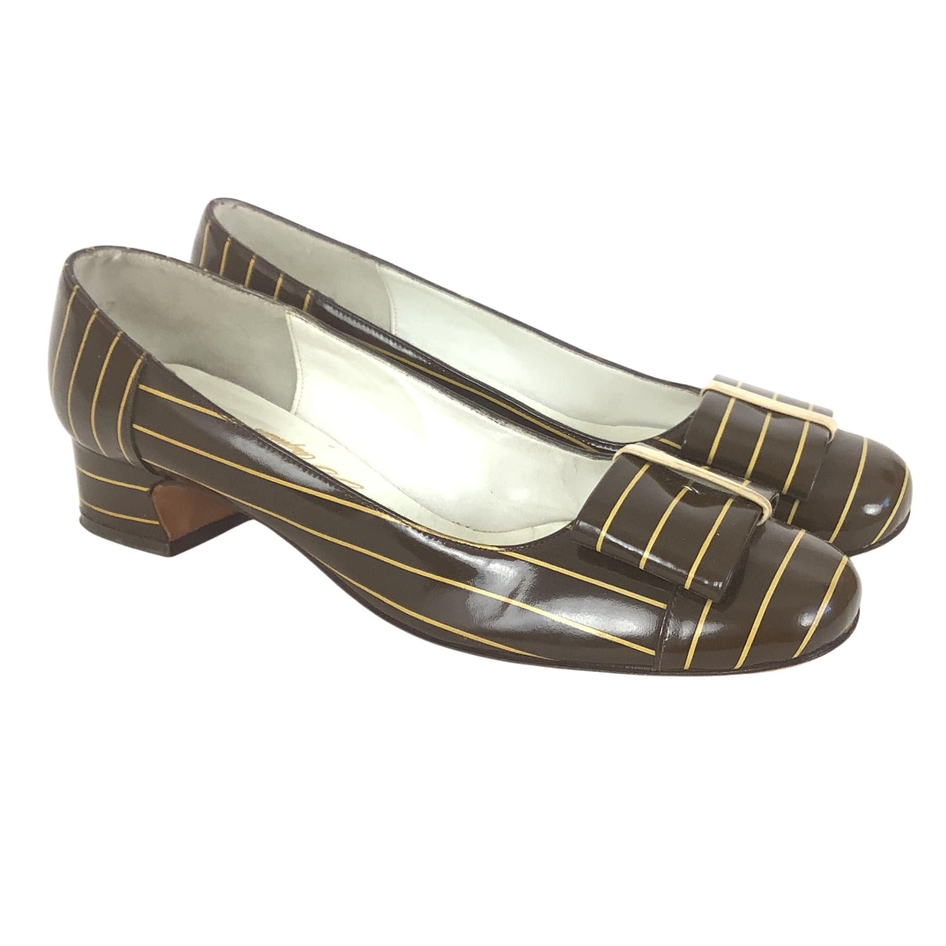 Striped 1960s Heels 8 / Multicolor / Mod