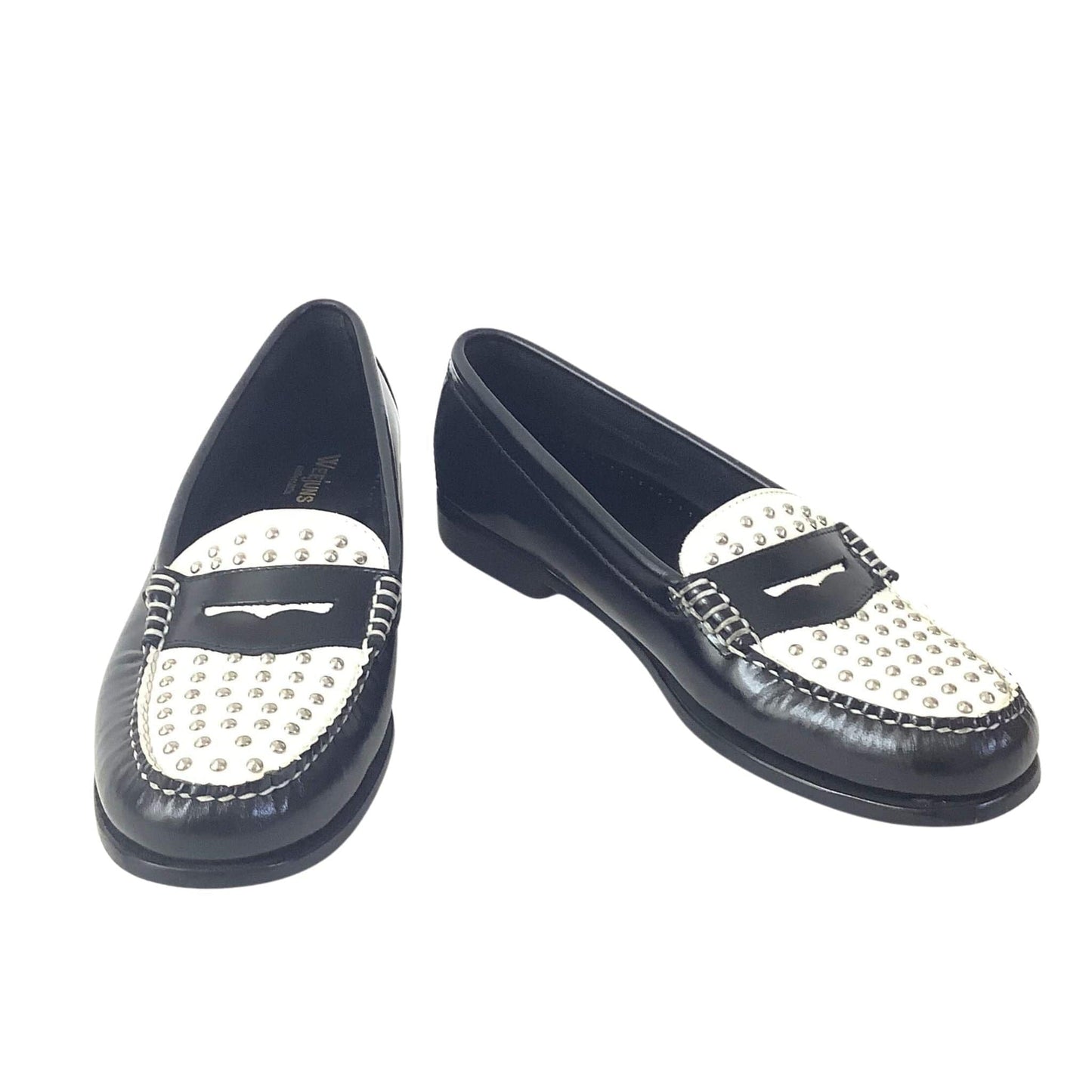 Studded Weejuns Loafers 7.5 / B&W / Y2K - Now