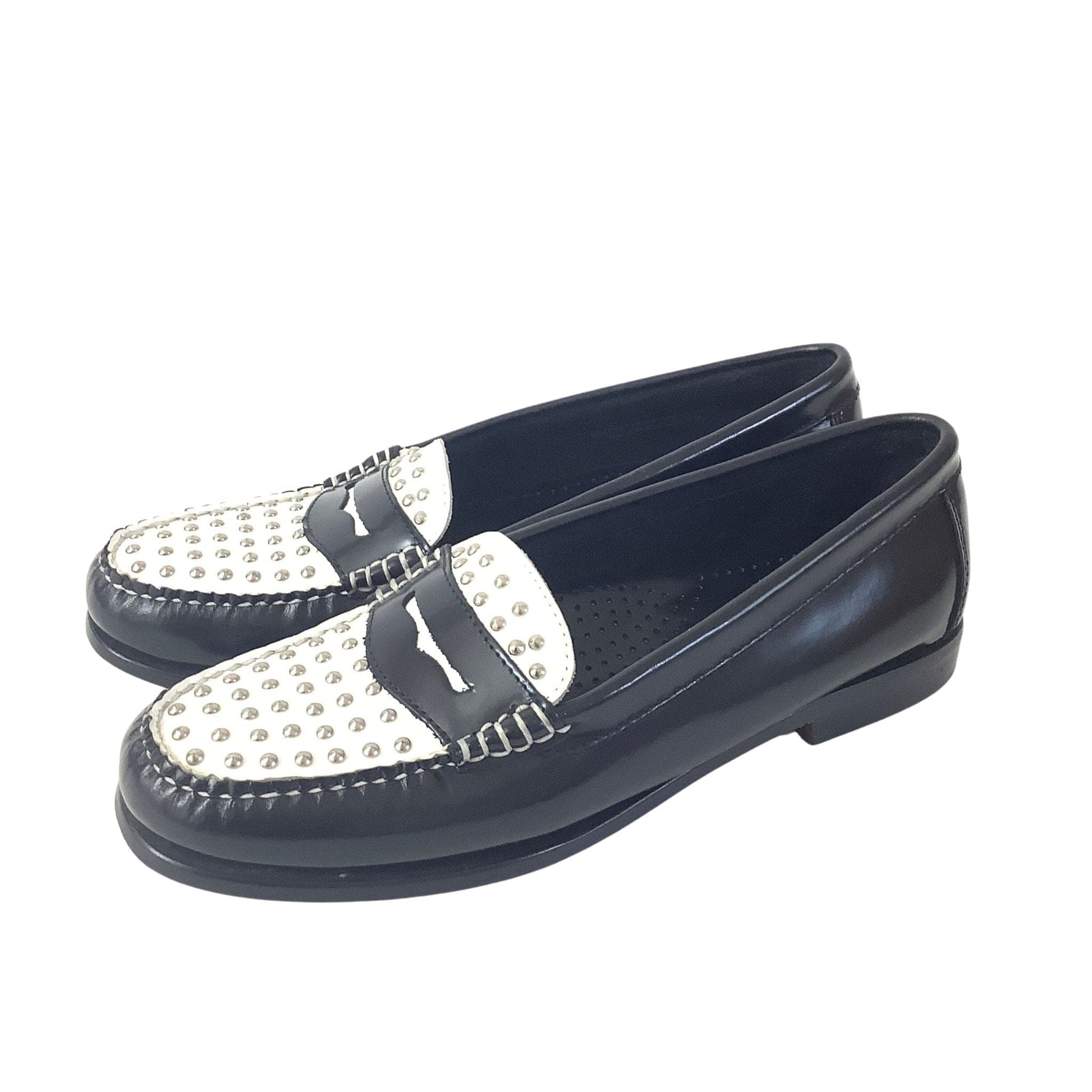 Studded Weejuns Loafers 7.5 / B&W / Y2K - Now