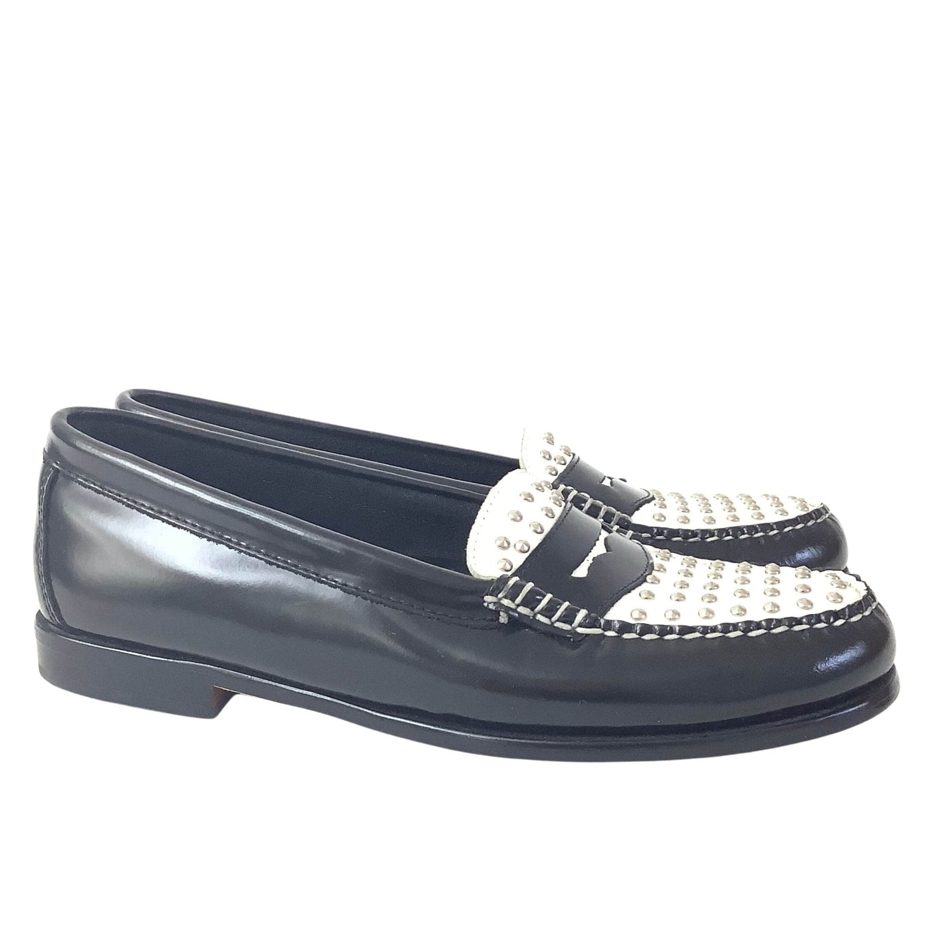 Studded Weejuns Loafers 7.5 / B&W / Y2K - Now