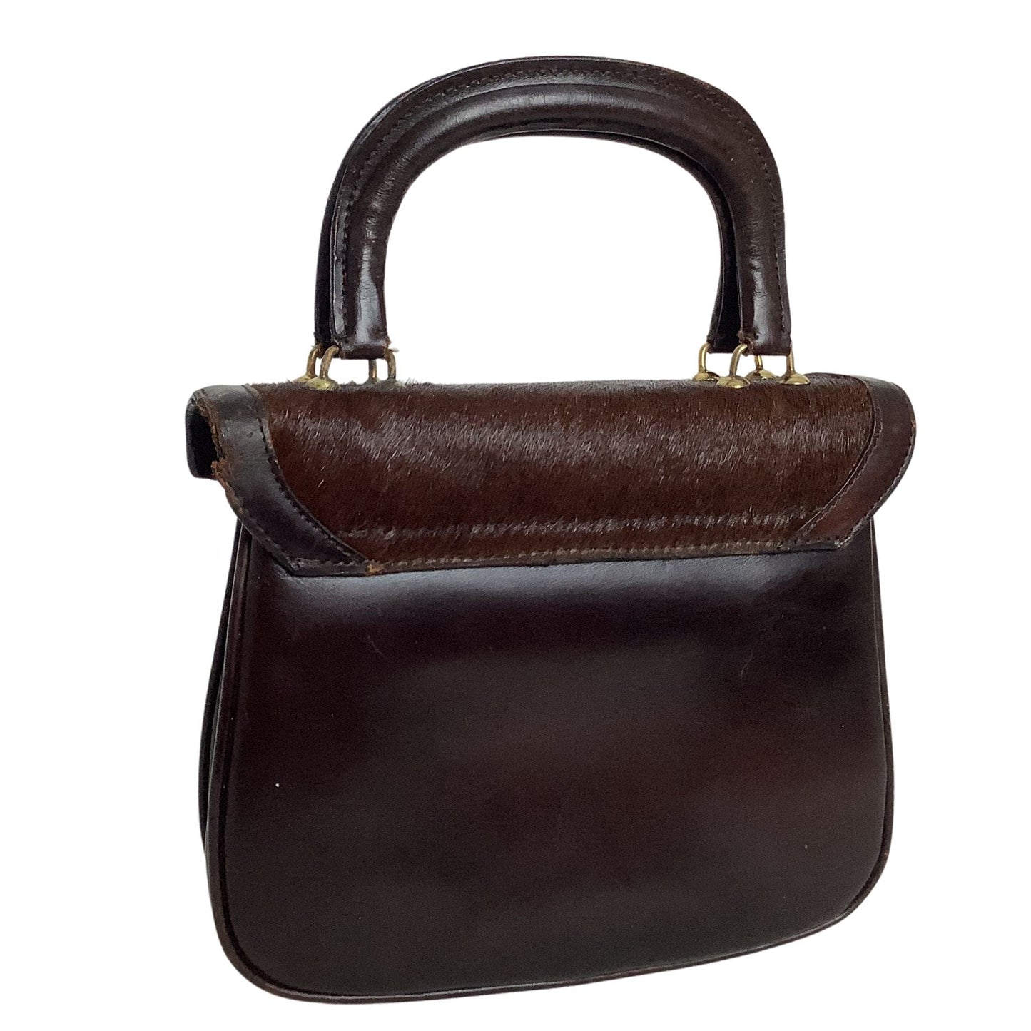 Tano 1960s Mod Purse Brown / Leather / Top Handle