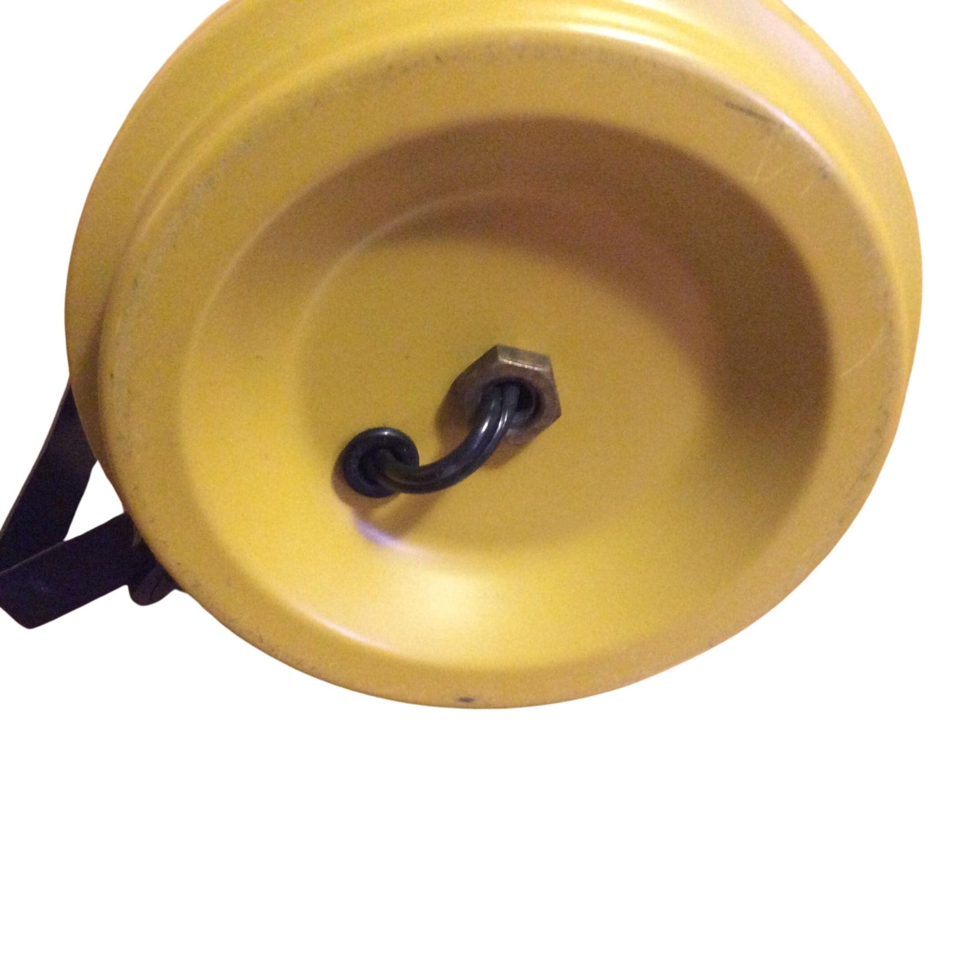 Toleware Yellow Lamp Yellow / Metal / Vintage 1960s