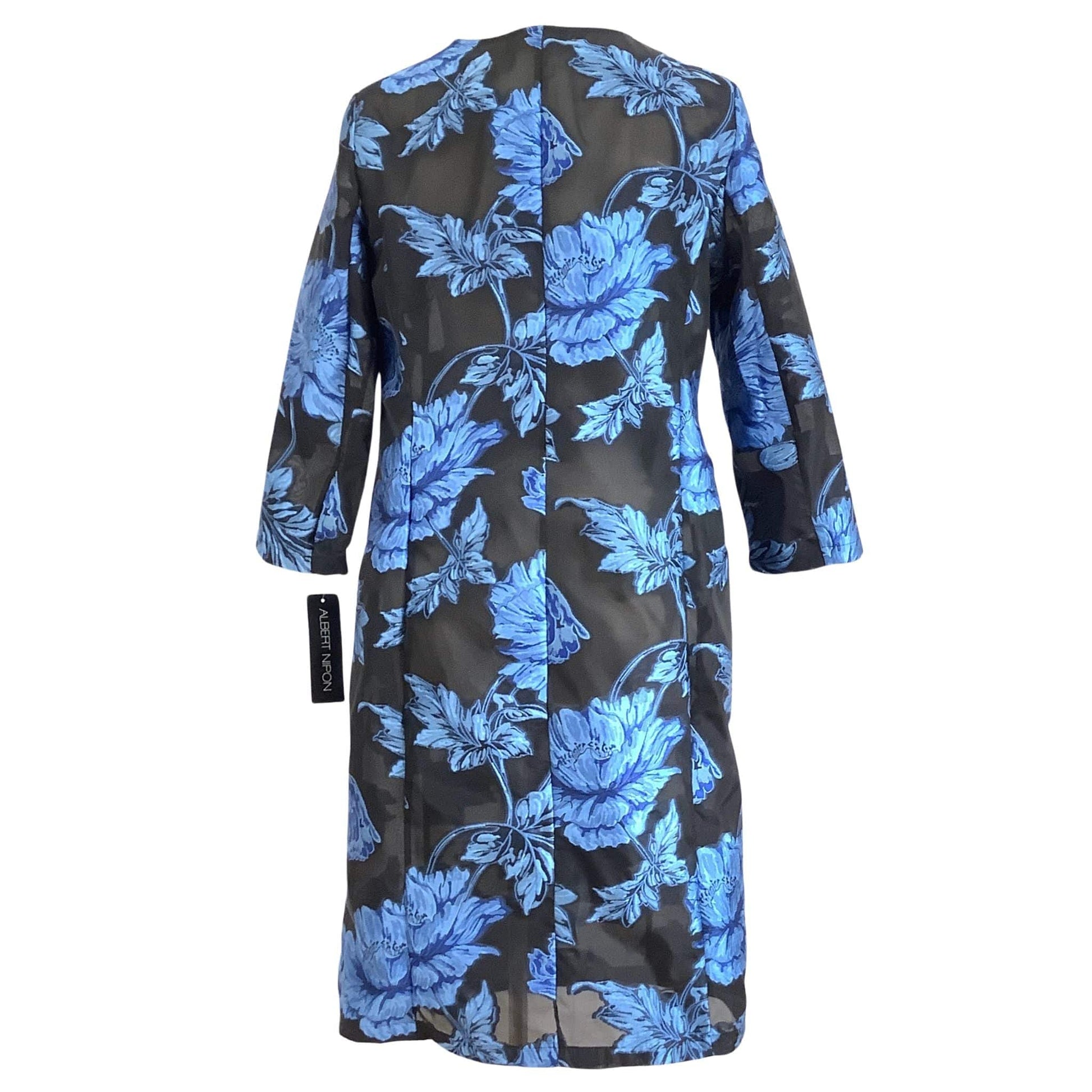 Transparent Brocade Coat Small / Blue / Y2K - Now