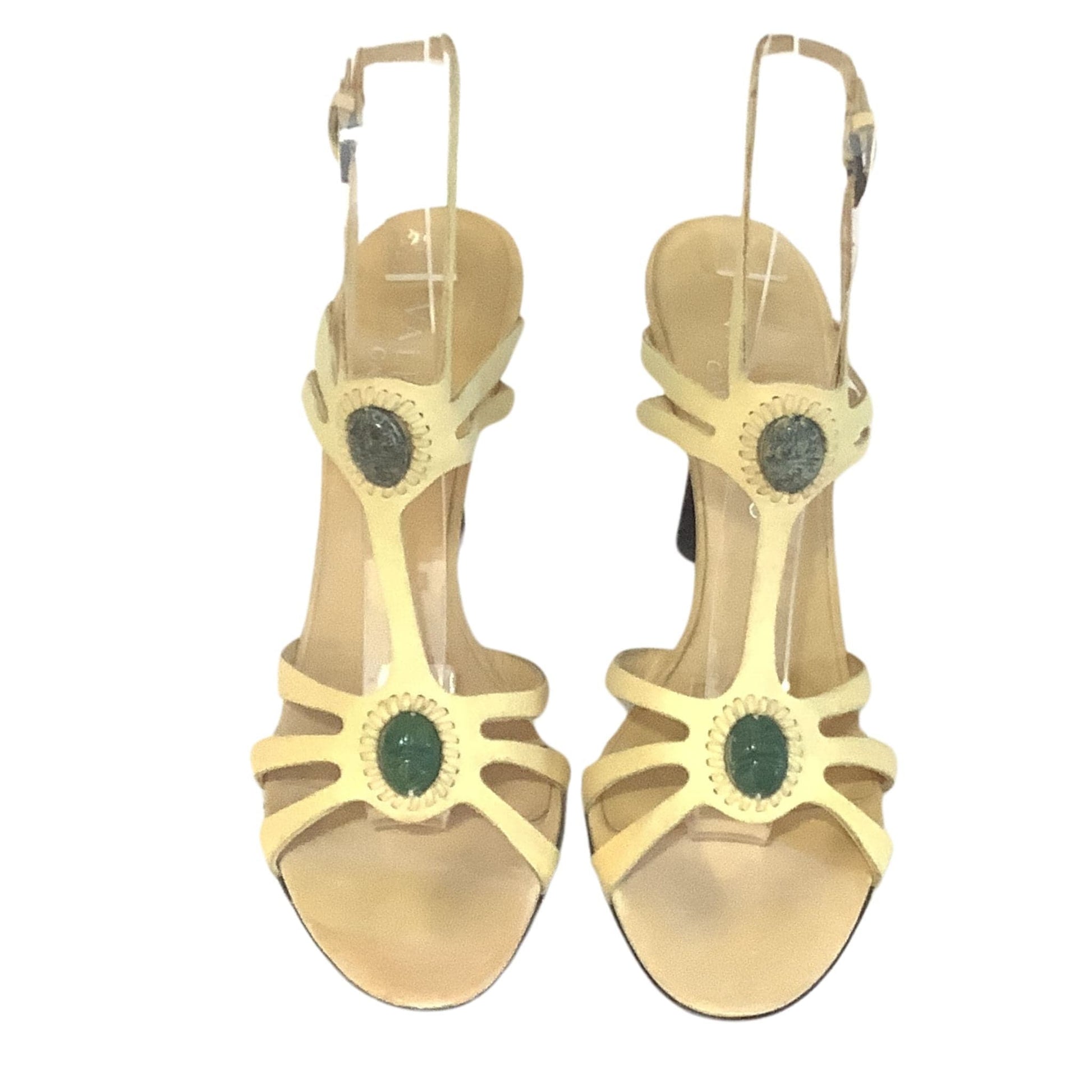 Valentino Garavani Heels 7 / Tan / Vintage 1990s