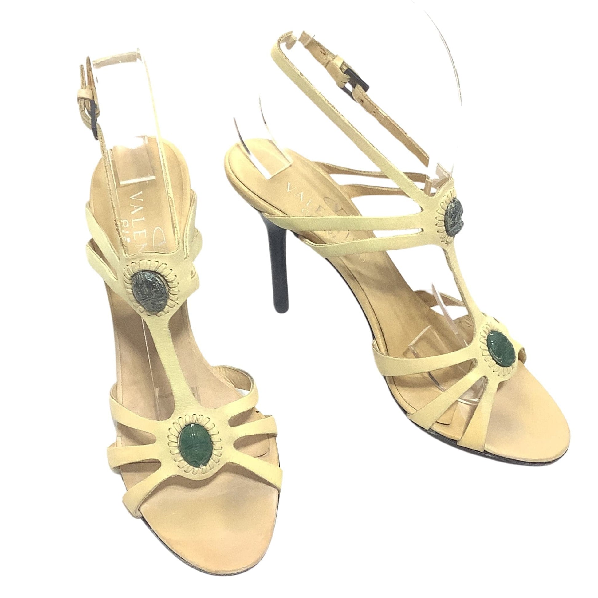 Valentino Garavani Heels 7 / Tan / Vintage 1990s