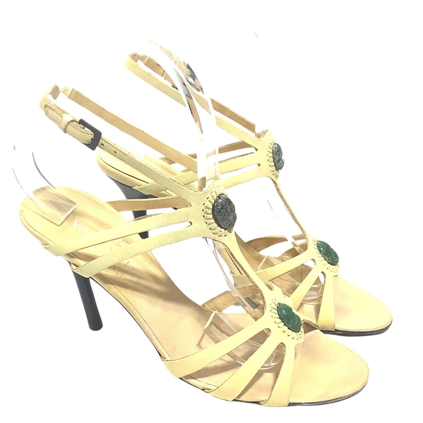 Valentino Garavani Heels 7 / Tan / Vintage 1990s