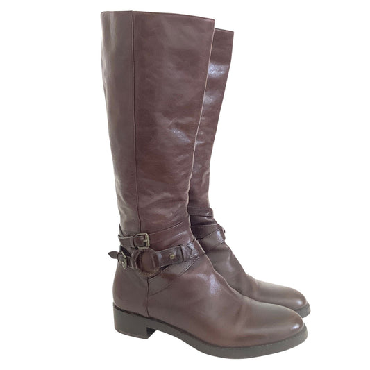 Via Spiga Leather Boots 7.5 / Brown / Y2K - Now