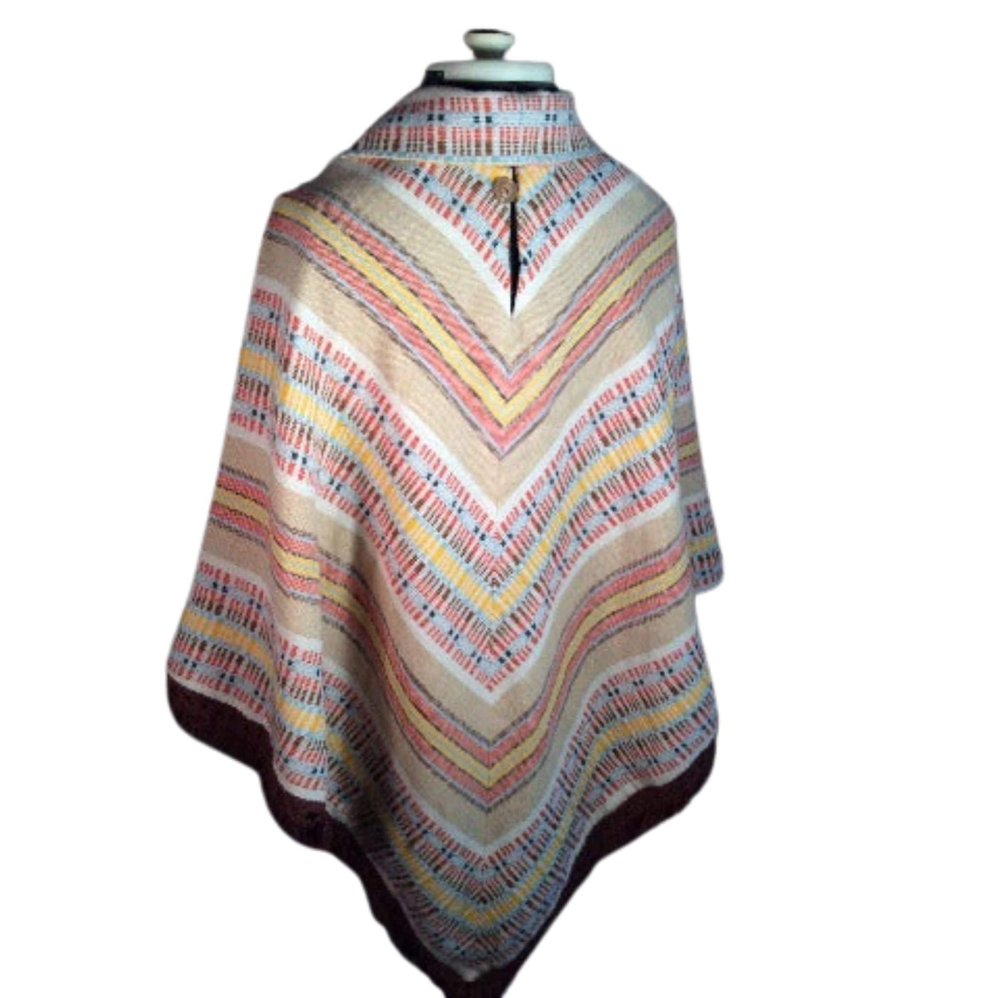 Vintage 1980s Poncho Medium / Multi / Vintage 1980s