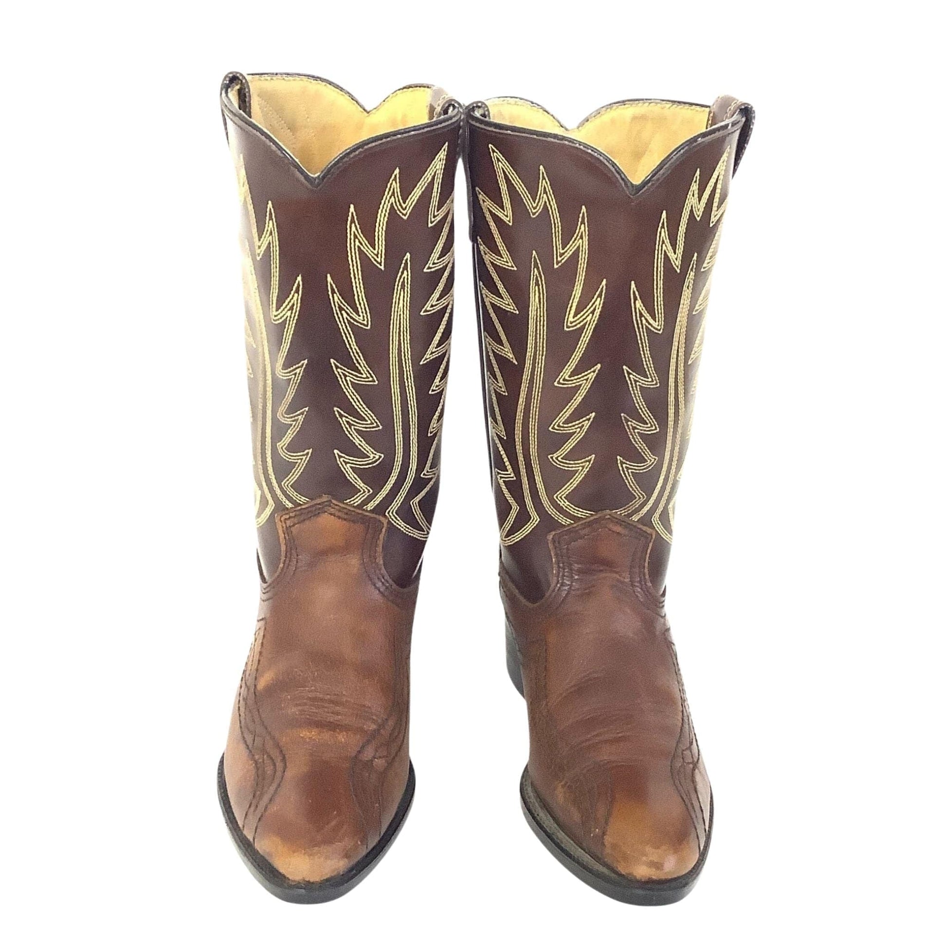 Vintage Acme Western Boots 4.5 / Brown / Vintage 1960s