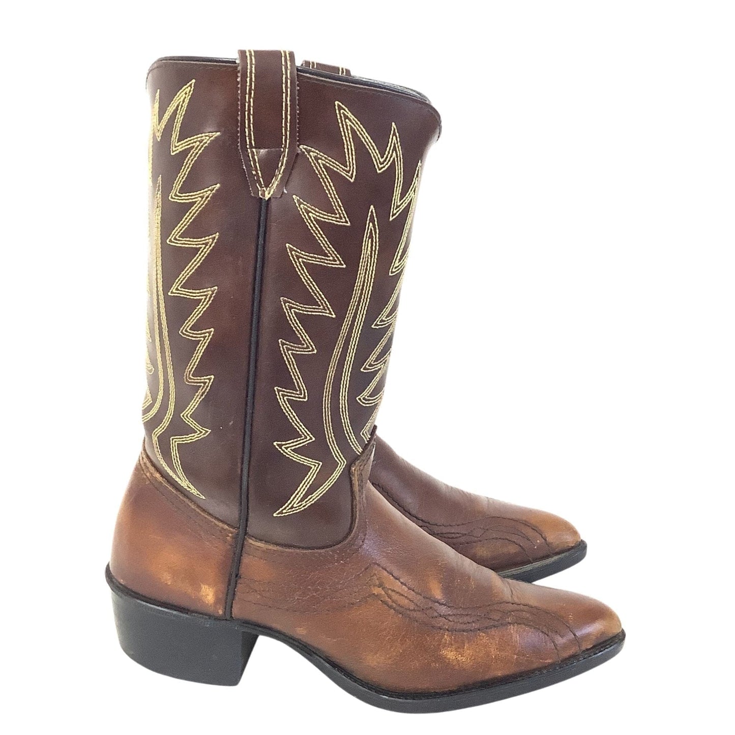 Vintage Acme Western Boots 4.5 / Brown / Vintage 1960s