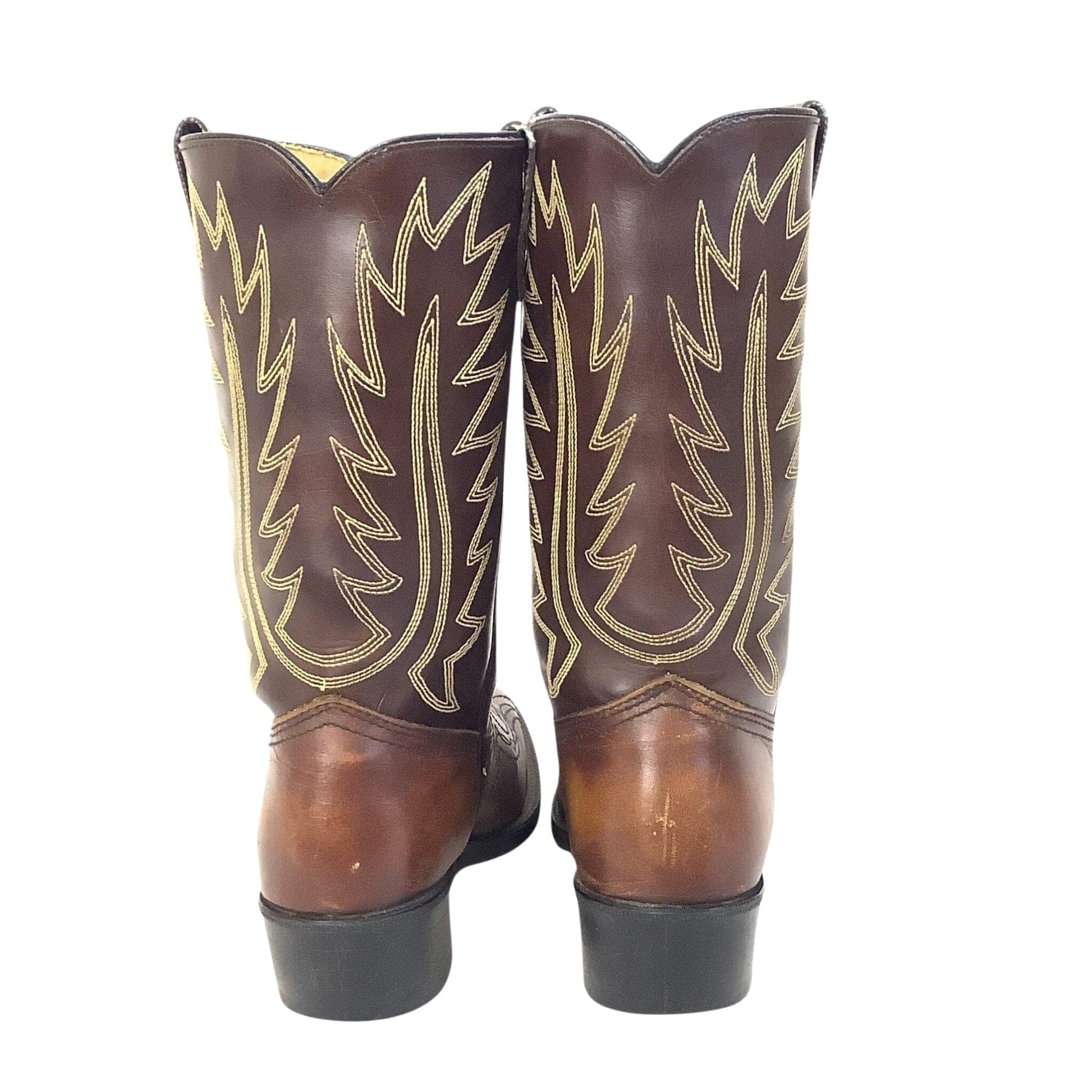 Vintage Acme Western Boots 4.5 / Brown / Vintage 1960s