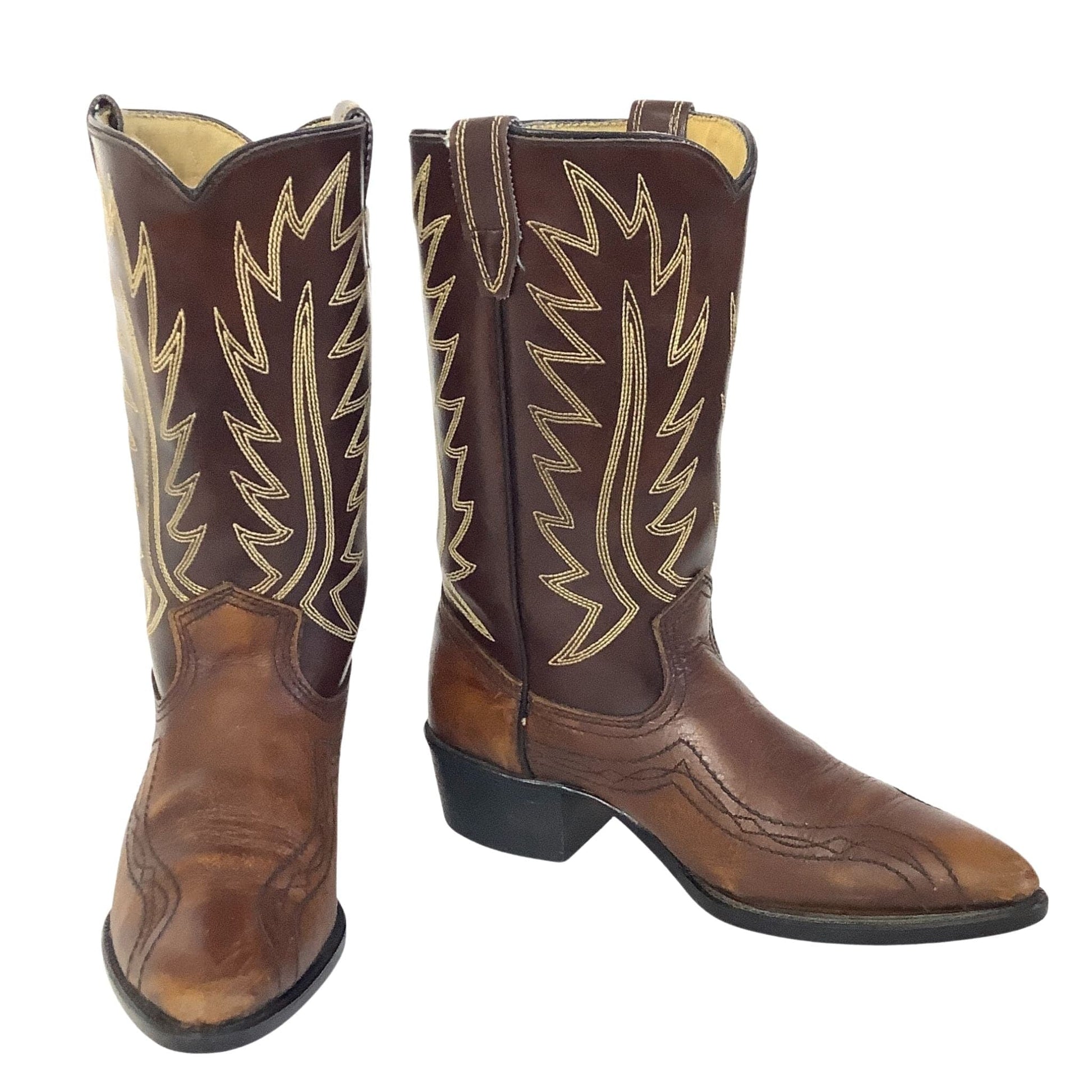 Vintage Acme Western Boots 4.5 / Brown / Vintage 1960s