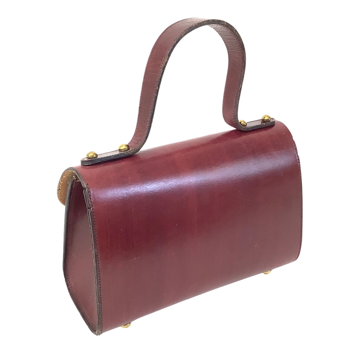 Vintage Aigner Mini Bag Burgundy / Leather / Vintage 1960s