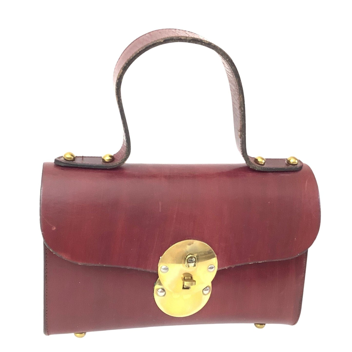 Vintage Aigner Mini Bag Burgundy / Leather / Vintage 1960s