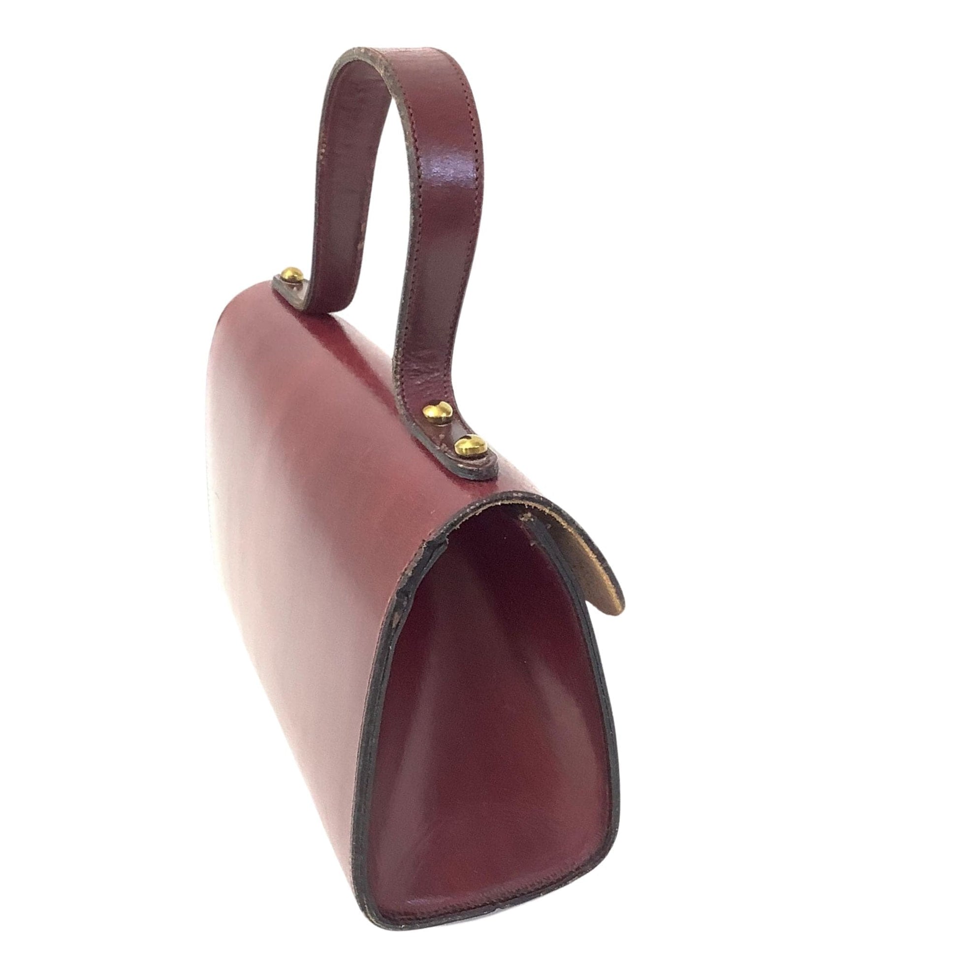 Vintage Aigner Mini Bag Burgundy / Leather / Vintage 1960s