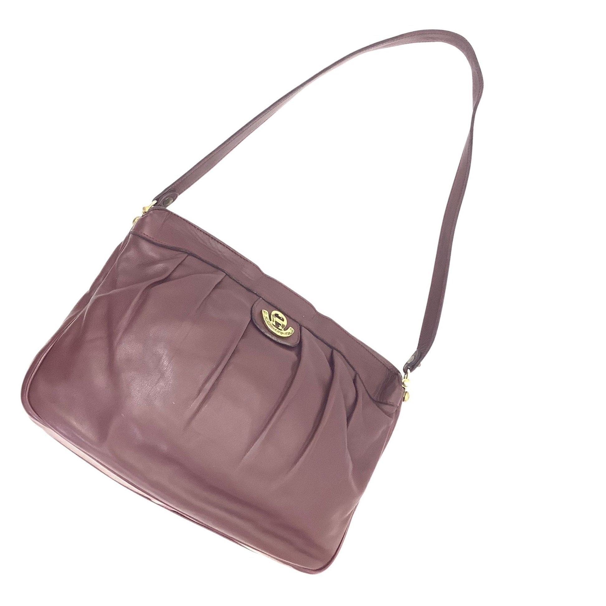 Vintage Etienne Aigner Bag Burgundy / Leather / Vintage 1980s