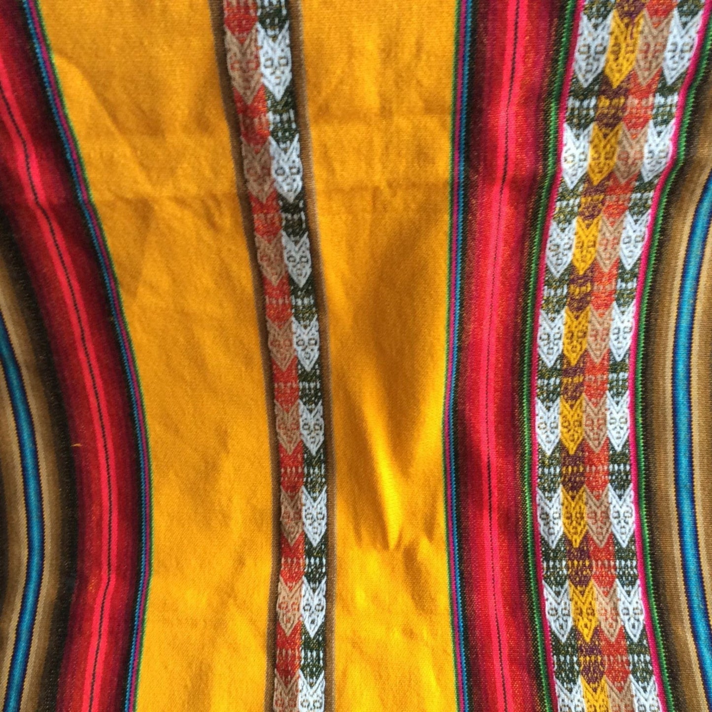 Vintage Aztec Wool Throw Multi / Wool / Vintage 1980s
