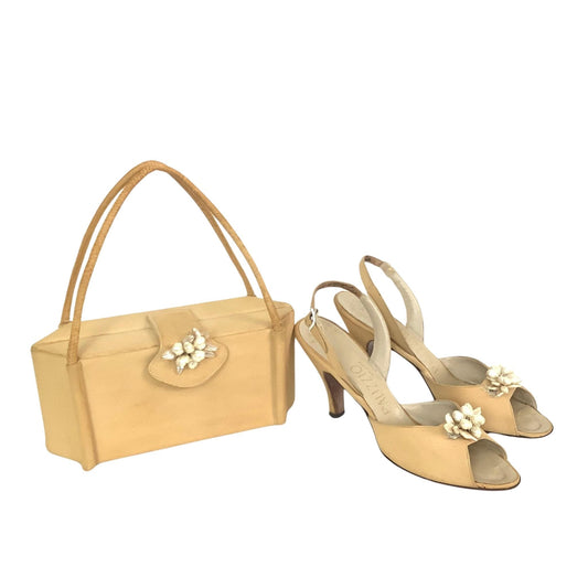 Vintage Bag Shoes Set 7.5 / Yellow