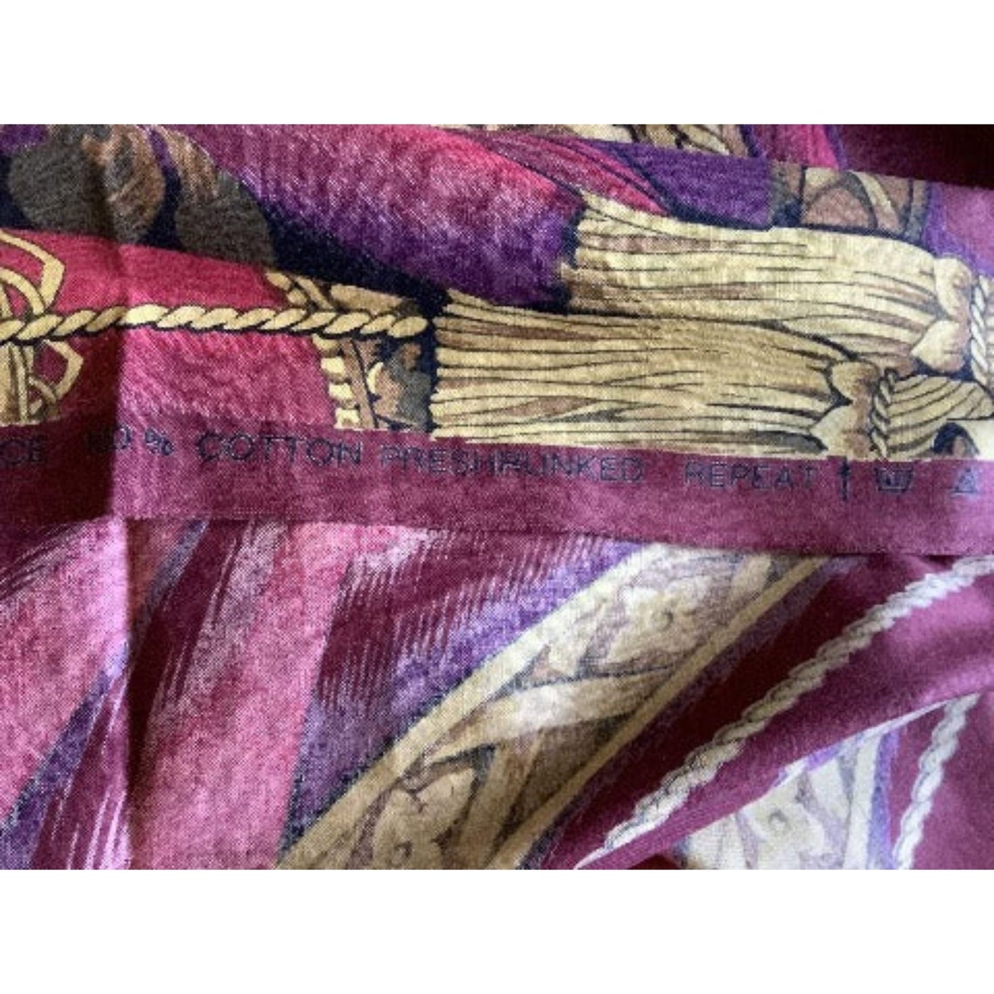 Vintage Balmain Curtain Multi / Cotton / Vintage 1980s