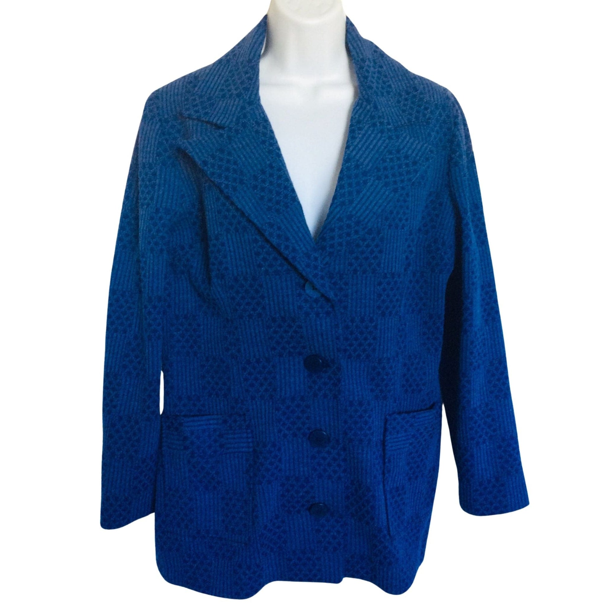 Vintage Blue Blazer Medium / Blue / Vintage 1980s