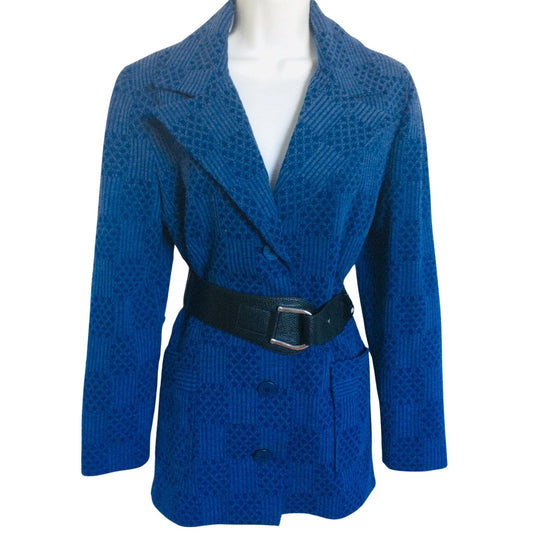 Vintage Blue Blazer Medium / Blue / Vintage 1980s