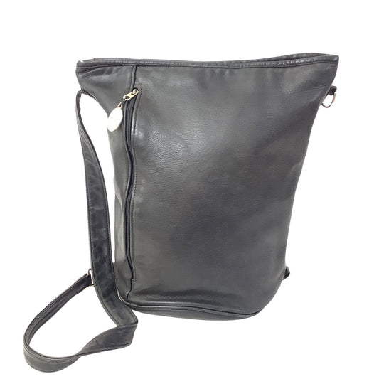 Vintage Bucket Leather Bag Black / Leather / Vintage 1970s