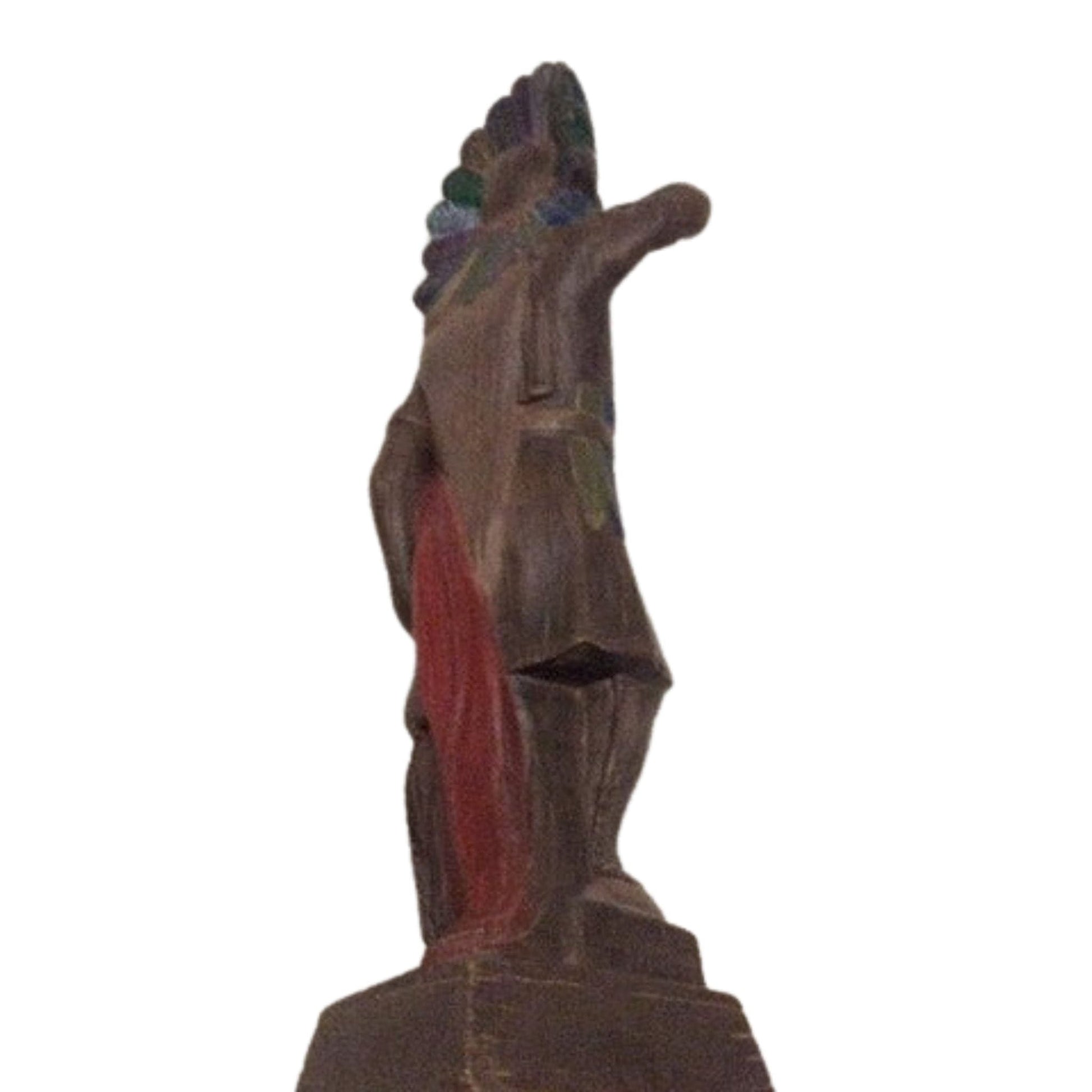 Vintage Cigar Indian Figurine Multi / Pottery / Vintage 1980s