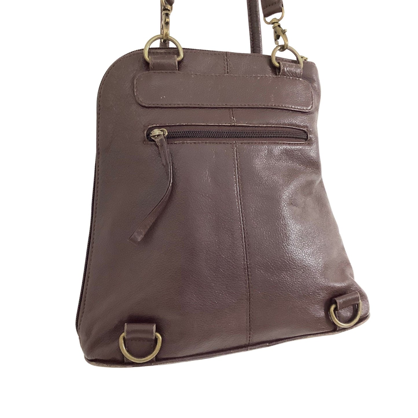 Vintage Clarks Backpack Brown / Leather / Vintage 1990s