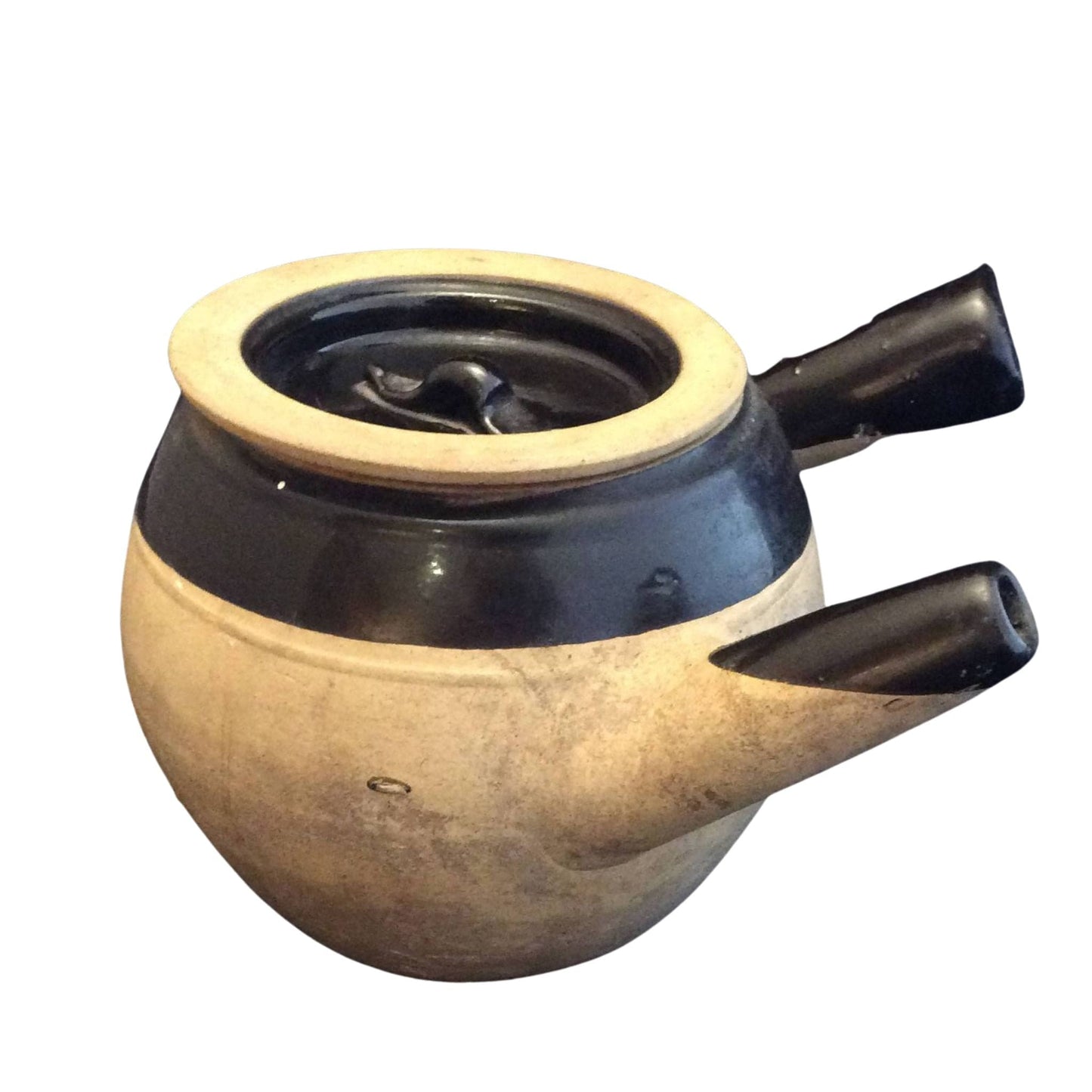 Vintage Clay Teapot Brown / Clay / Vintage 1960s