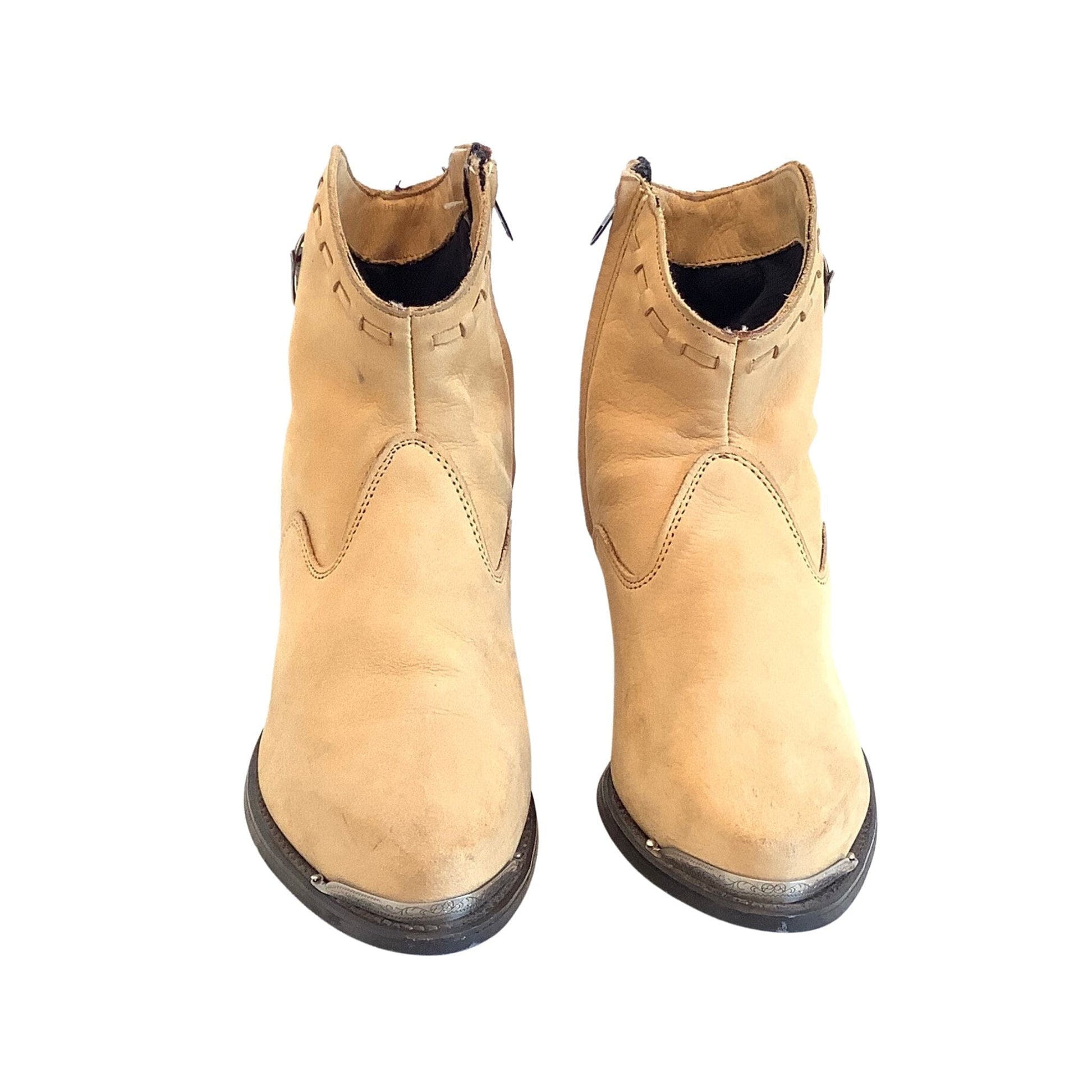 Vintage Cowboy Ankle Boots 8 / Tan / Y2K - Now