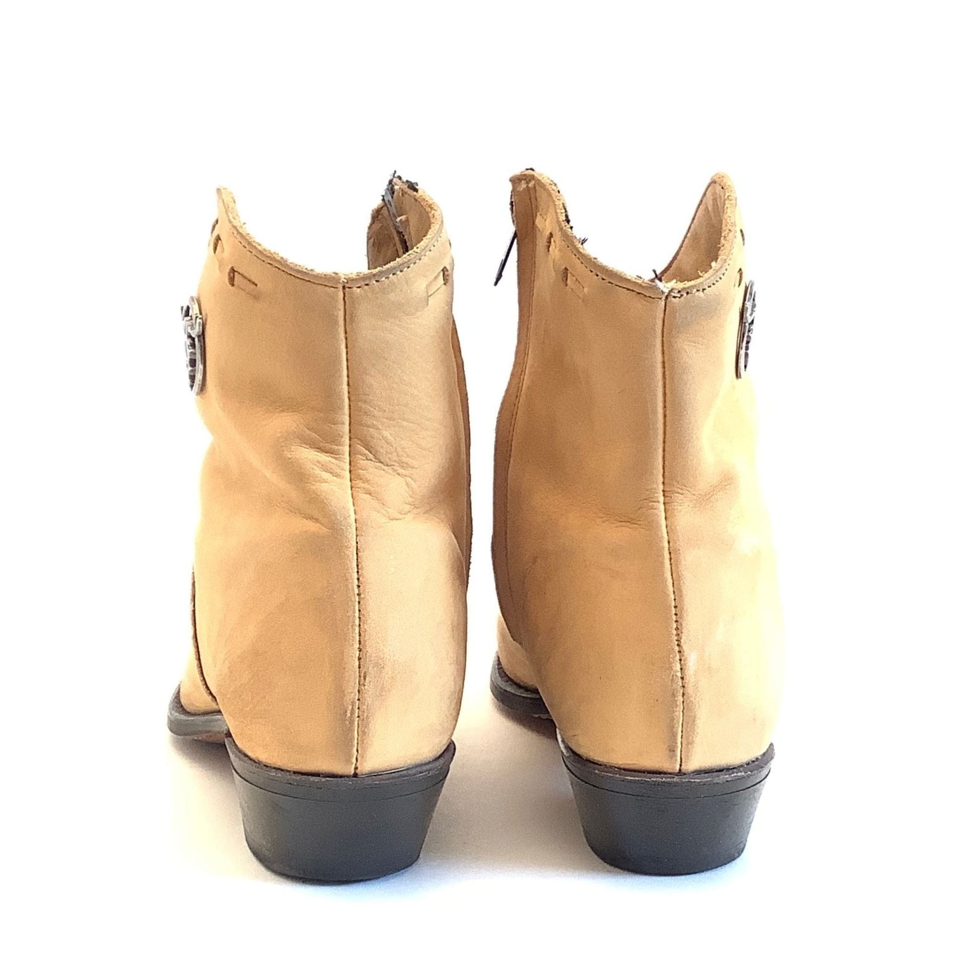 Vintage Cowboy Ankle Boots 8 / Tan / Y2K - Now