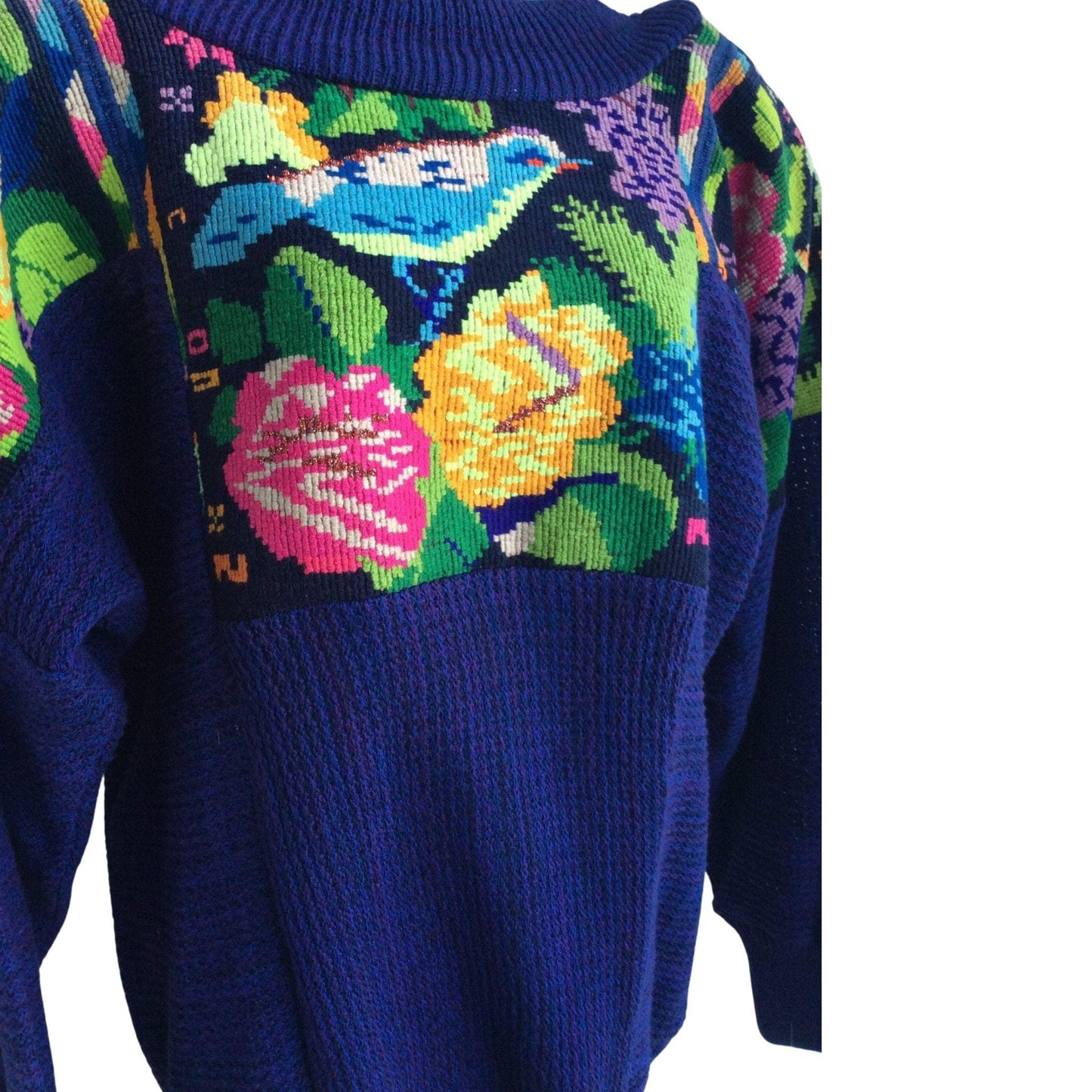 Vintage Embroidered Jumper Medium / Multi / Vintage 1980s