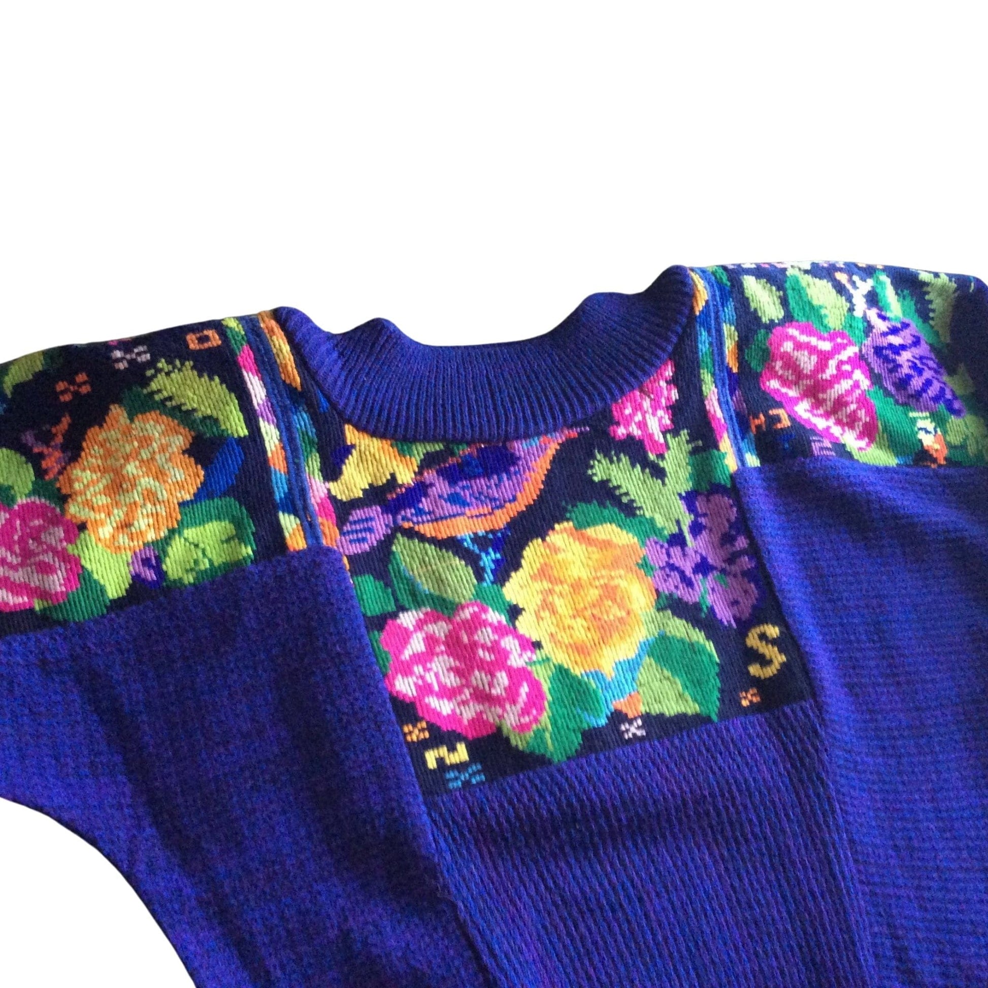 Vintage Embroidered Jumper Medium / Multi / Vintage 1980s