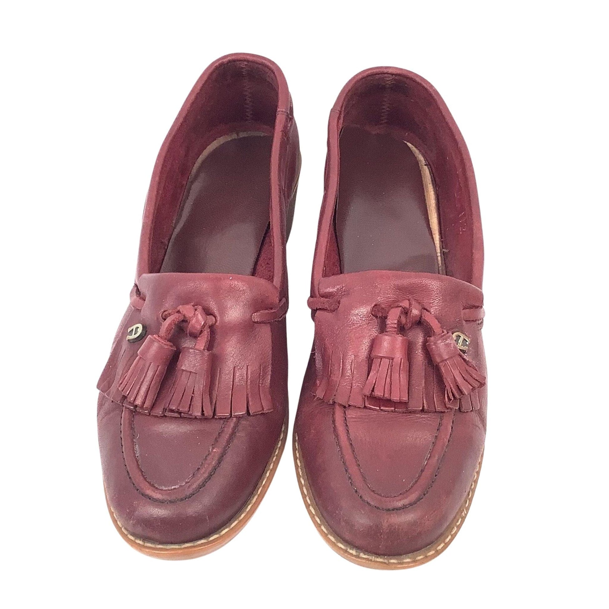 Vintage Etienne Aigner Loafers 7.5 / Burgundy / Vintage 1970s