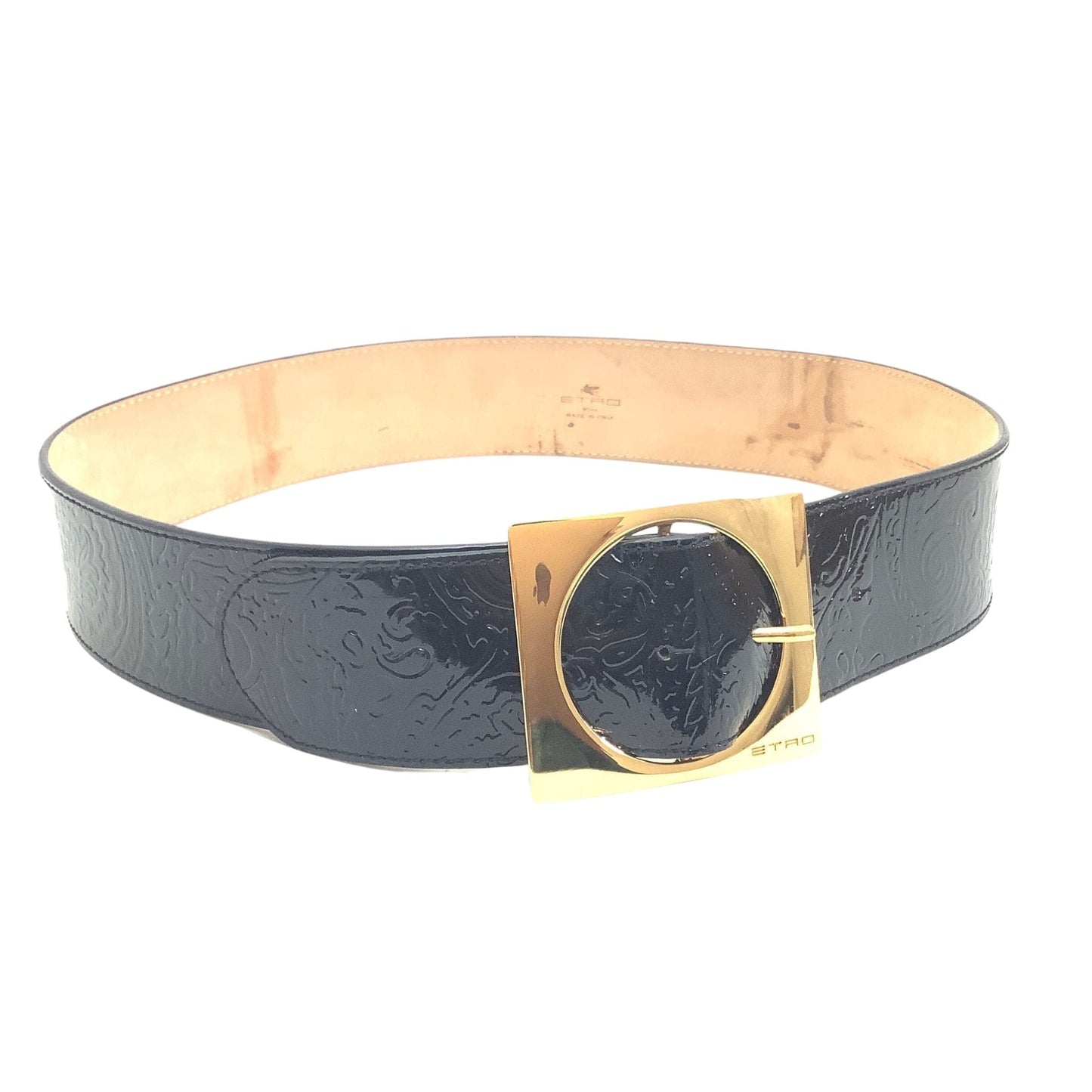 Vintage Etro Belt Medium / Black / Vintage 1980s