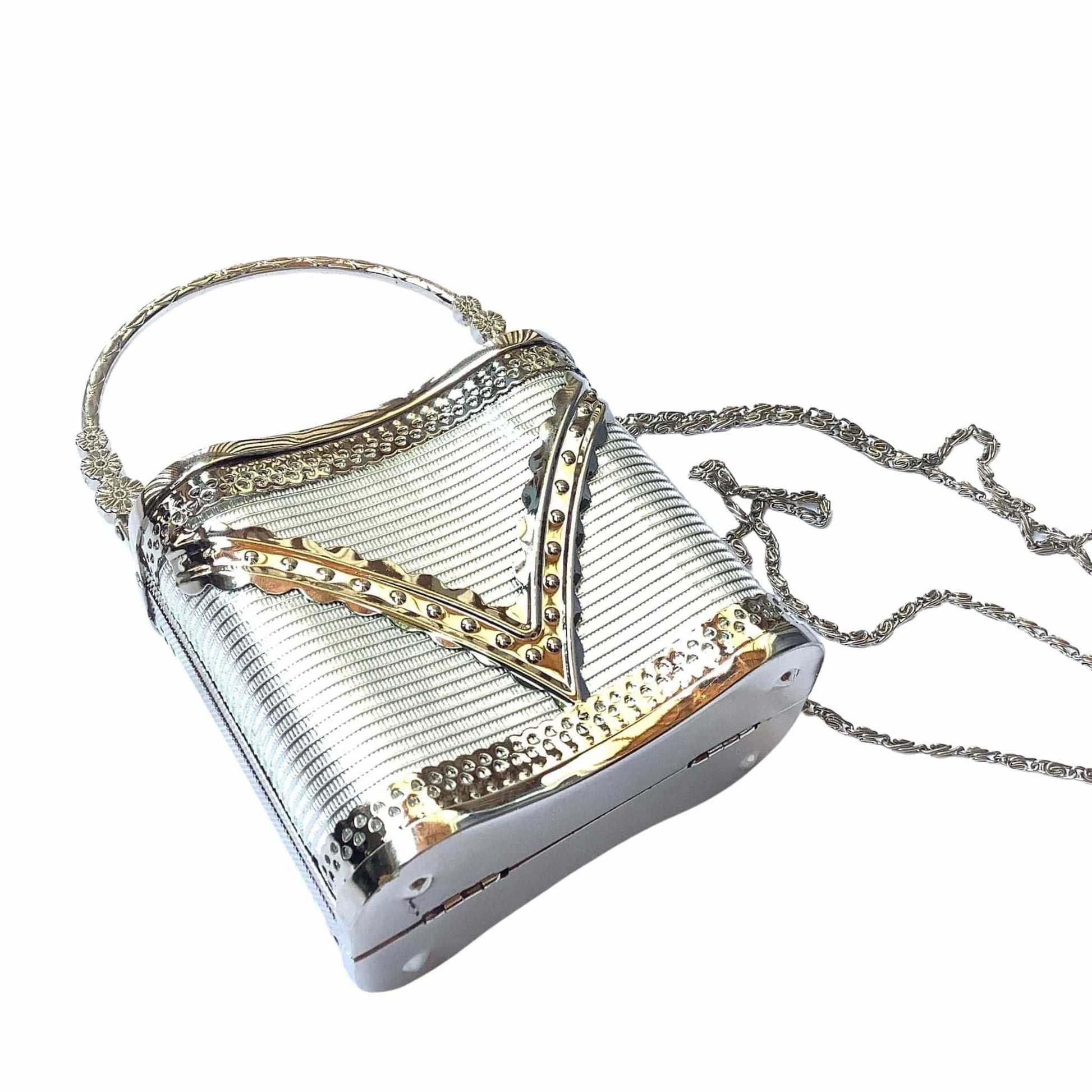 Vintage Fancy Metal Bag Silver / Metal / Y2K - Now