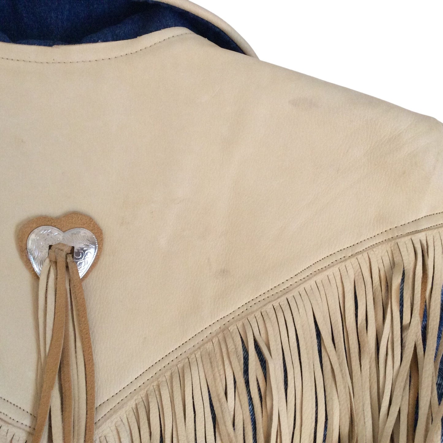 Vintage Fringed Jacket Petite / Blue / Western