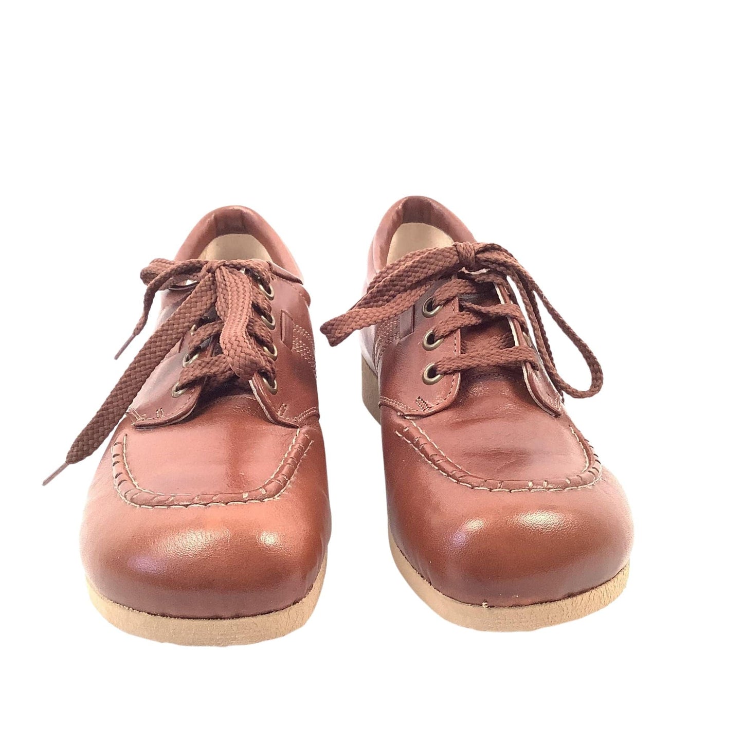 Vintage Funky Oxfords 7 / Brown / Vintage 1970s