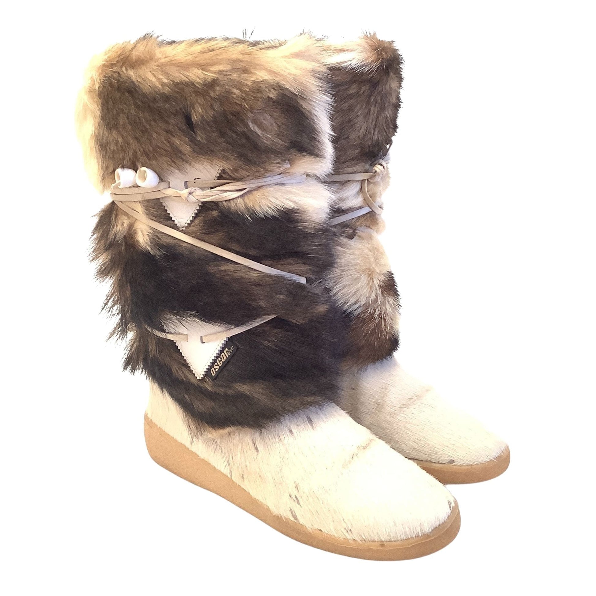 Vintage Fur Snow Boots Multi / Mixed / Vintage 1980s