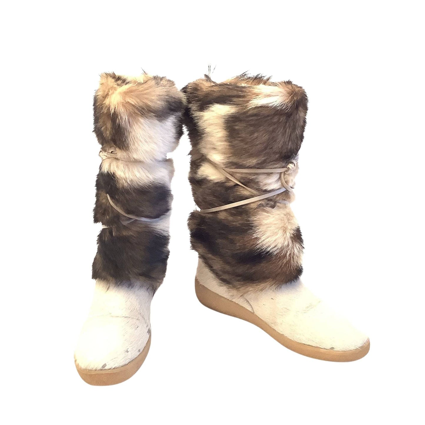 Vintage Fur Snow Boots Multi / Mixed / Vintage 1980s