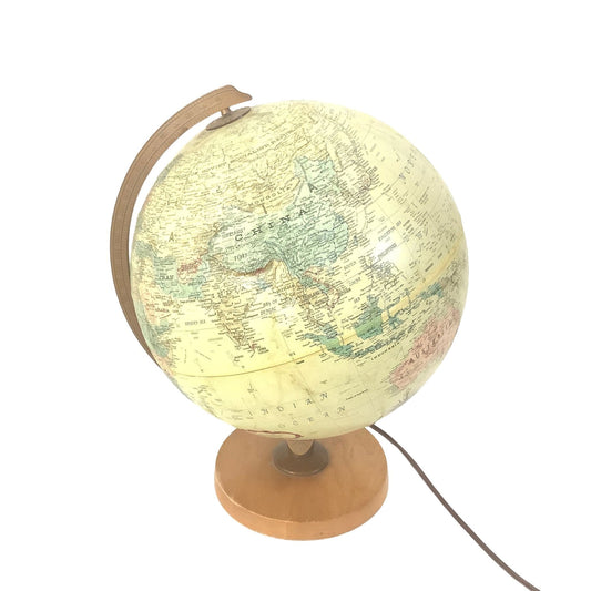 Vintage Globe Map Lamp Multi / Mixed / Vintage 1950s