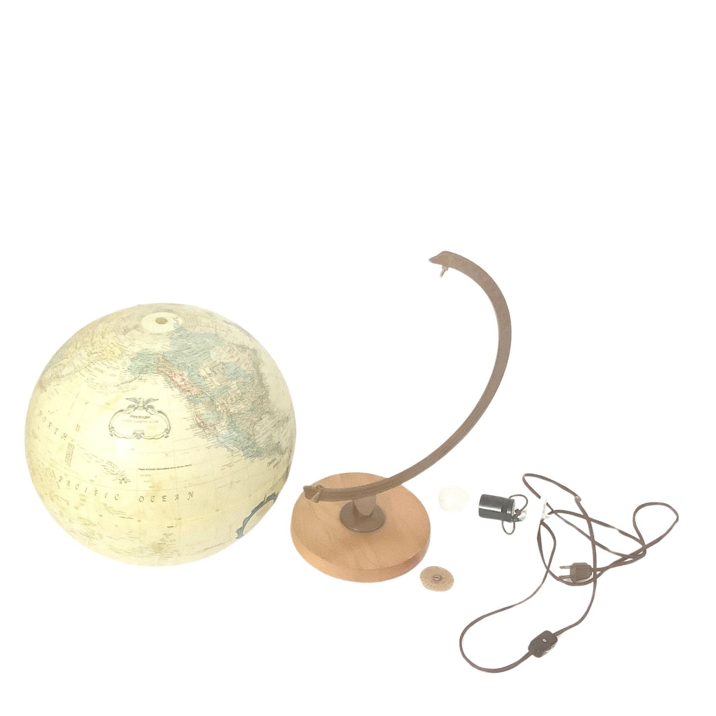 Vintage Globe Map Lamp Multi / Mixed / Vintage 1950s