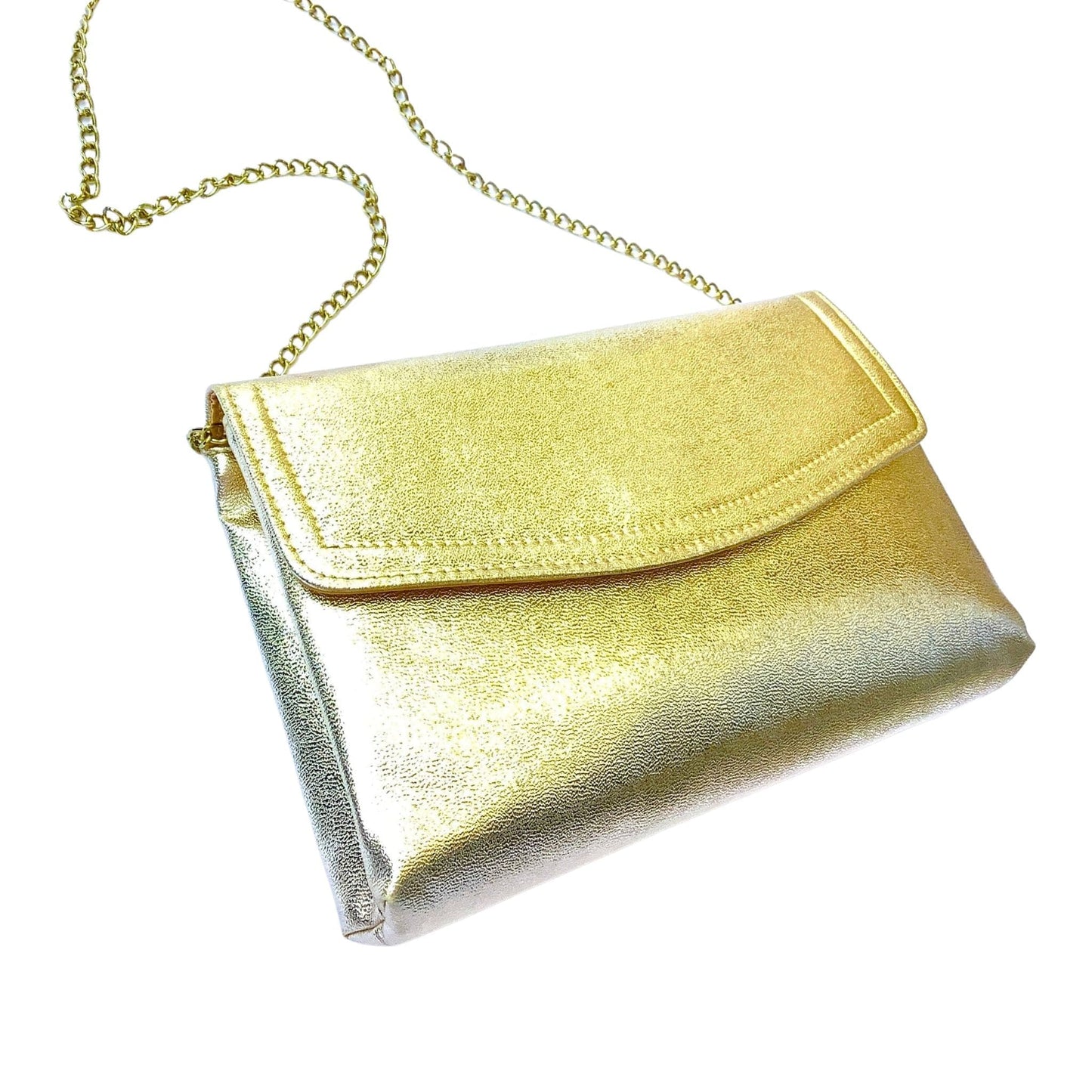 Vintage Gold Handbag Gold / Man Made / Vintage 1980s