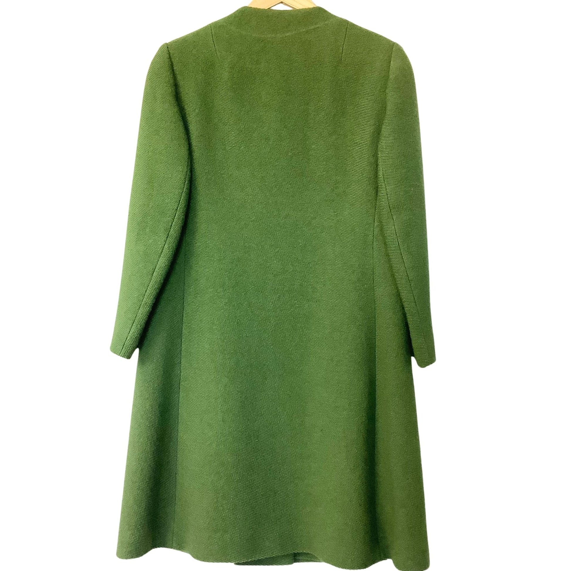 Vintage Green Wool Coat Small / Green / Vintage 1960s