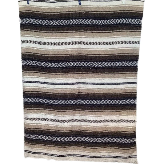 Vintage Hippie Serape Rug Multi / Cotton / Vintage 1980s