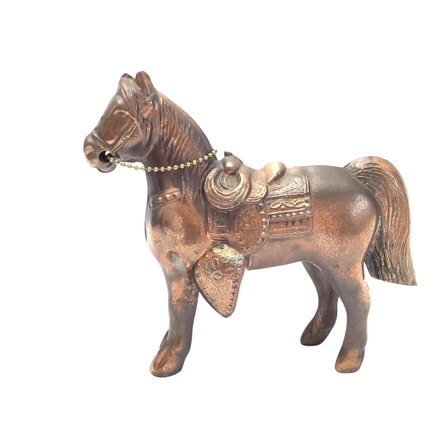 Vintage Horse Figurines Metal / Copper / Vintage 1940s