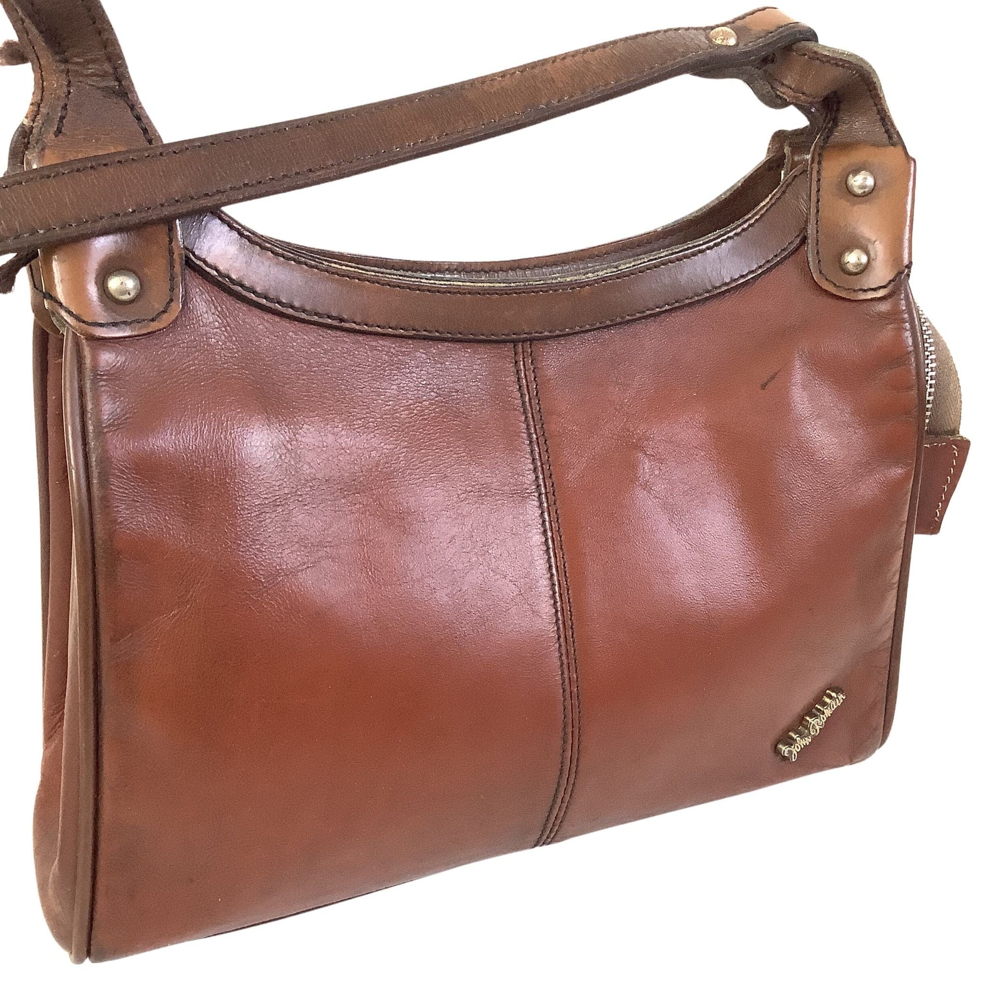 Vintage John Romain Bag Brown / Leather / Vintage 1980s